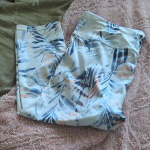 GapFit Tropical Print LeggingsSz L